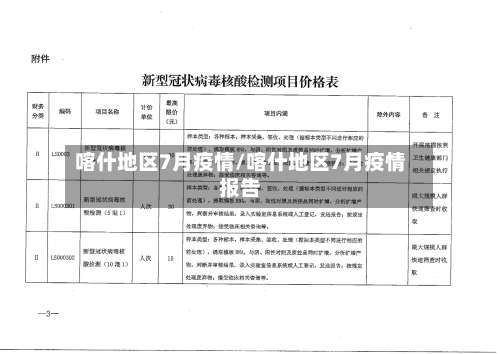 喀什地区7月疫情/喀什地区7月疫情报告-第1张图片
