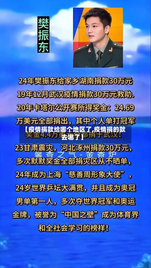 【疫情捐款给哪个地区了,疫情捐的款去哪了】-第1张图片