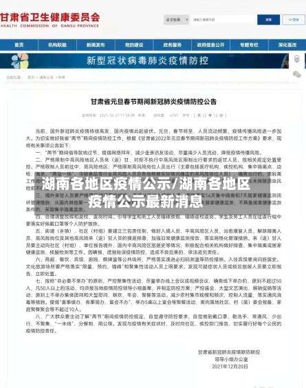 湖南各地区疫情公示/湖南各地区疫情公示最新消息-第3张图片