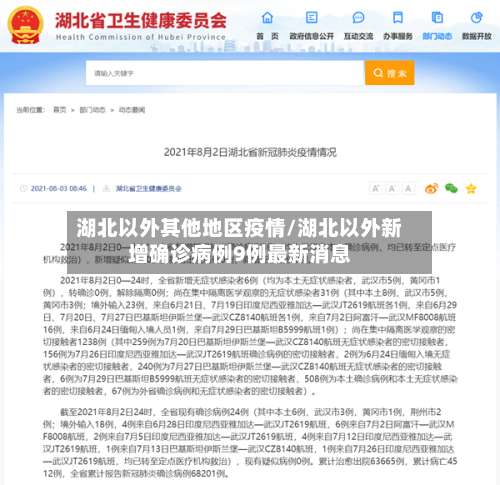 湖北以外其他地区疫情/湖北以外新增确诊病例9例最新消息-第1张图片