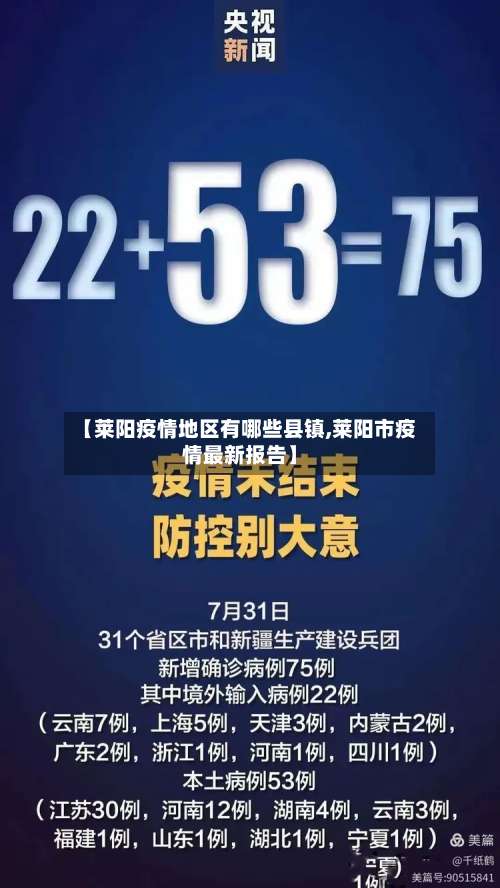 【莱阳疫情地区有哪些县镇,莱阳市疫情最新报告】-第3张图片