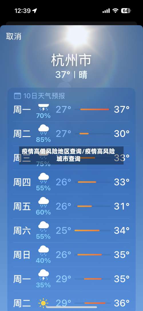 疫情高低风险地区查询/疫情高风险城市查询-第1张图片