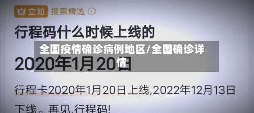 全国疫情确诊病例地区/全国确诊详情-第2张图片