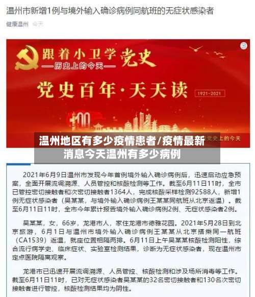 温州地区有多少疫情患者/疫情最新消息今天温州有多少病例-第1张图片